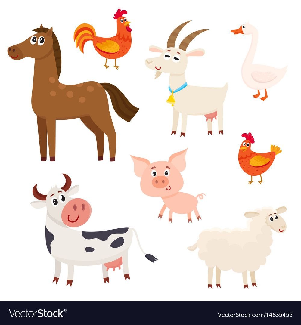 Корова лошадь коза