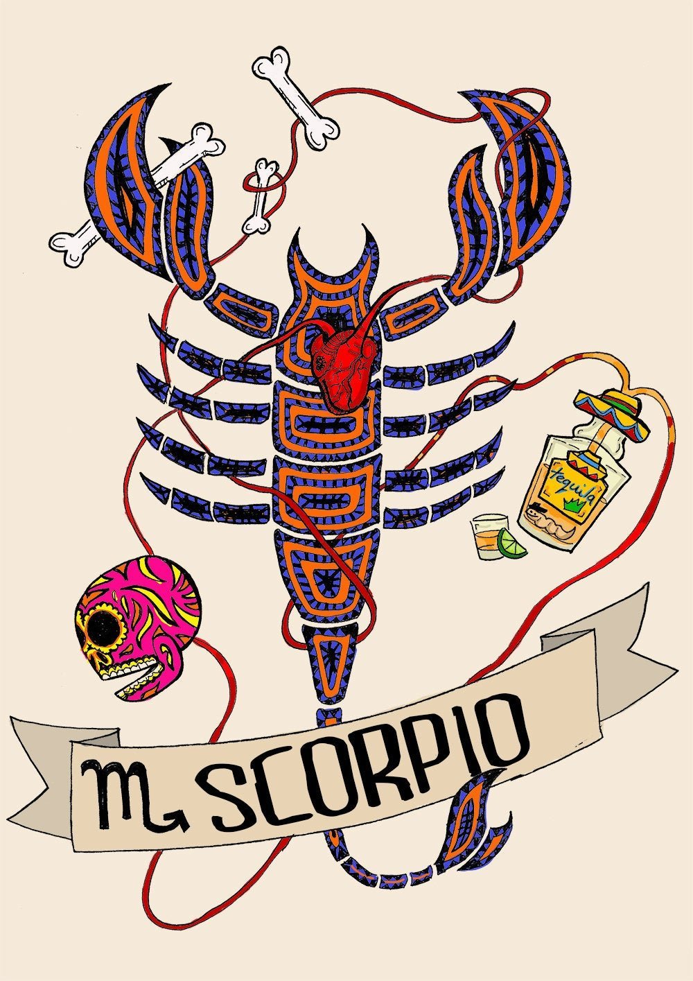 Скорпион мультяшный