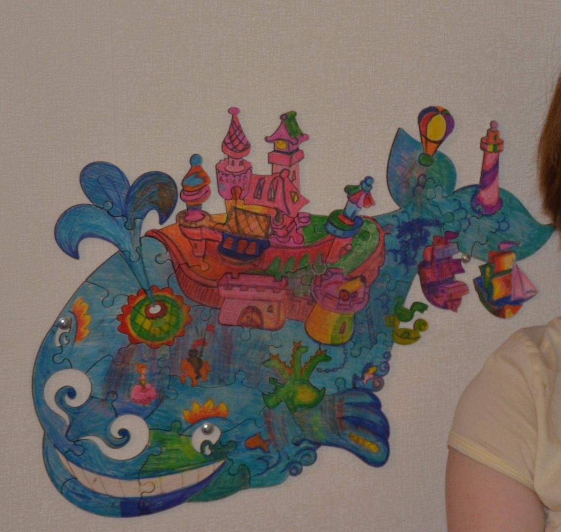 Пазл Woody чудо-юдо рыба-кит