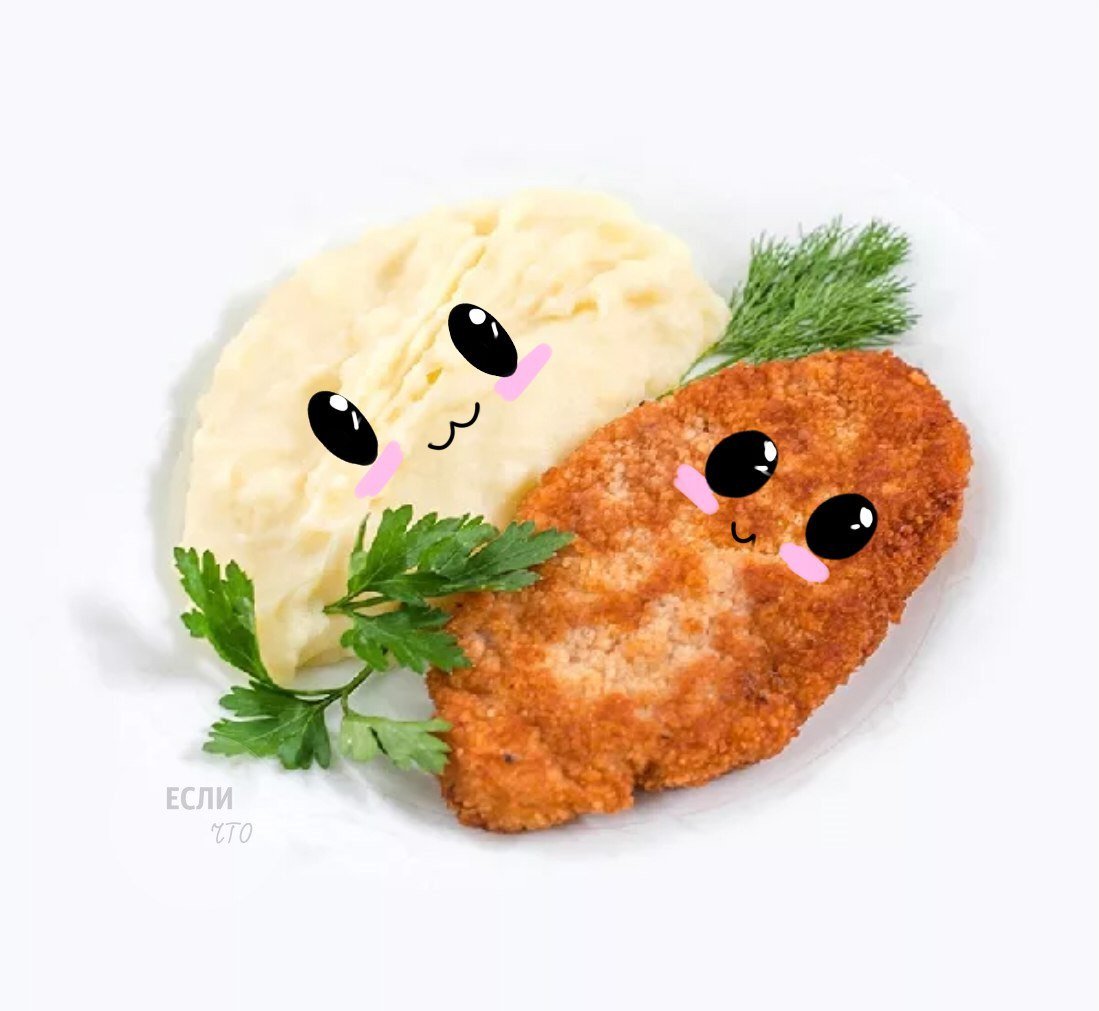 Котлеты на черном фоне