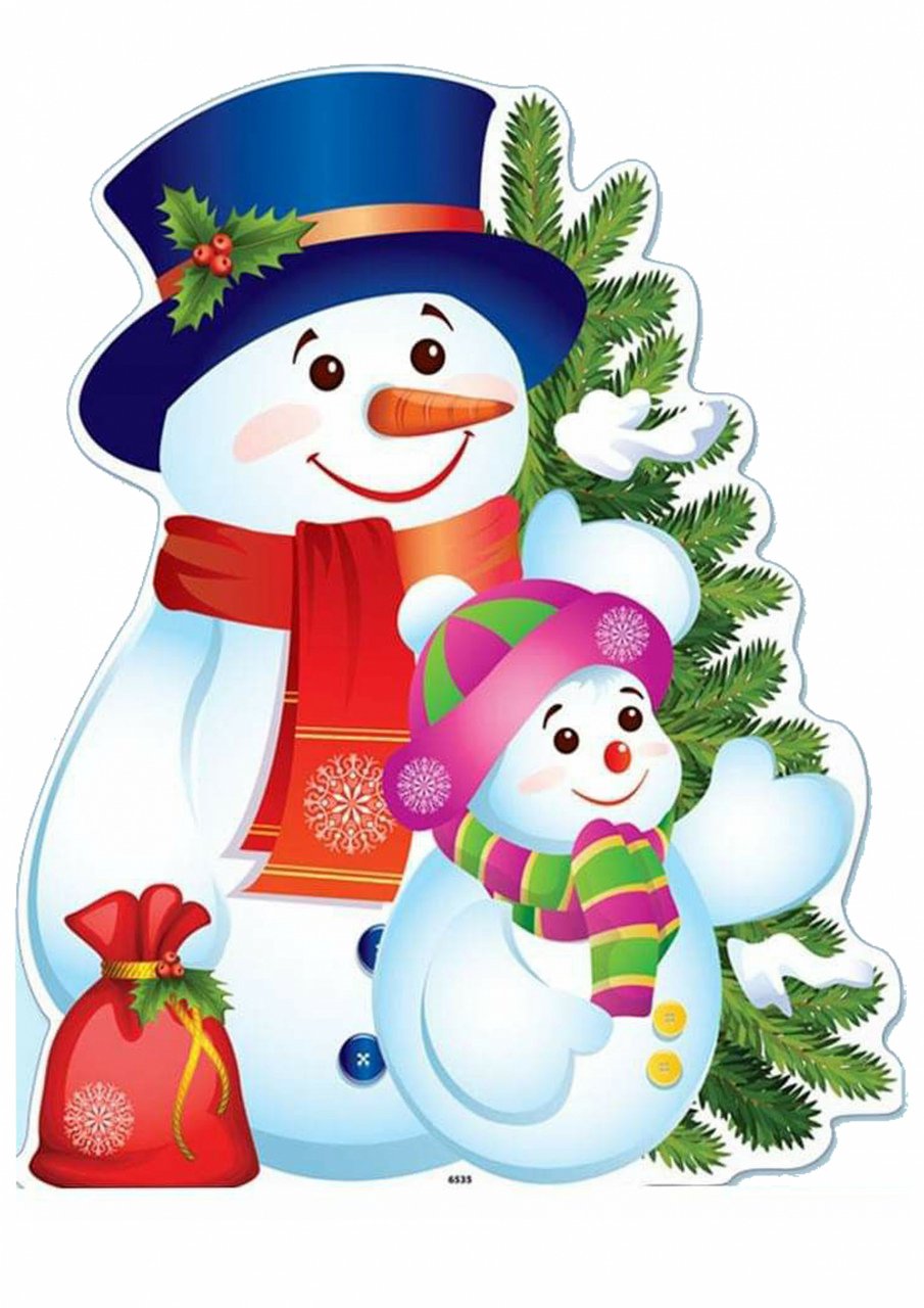 Снеговик на белом фоне