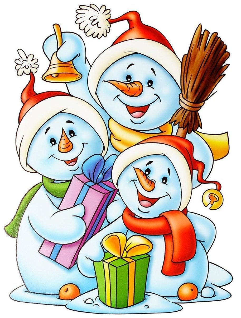 Снеговики большие и маленькие