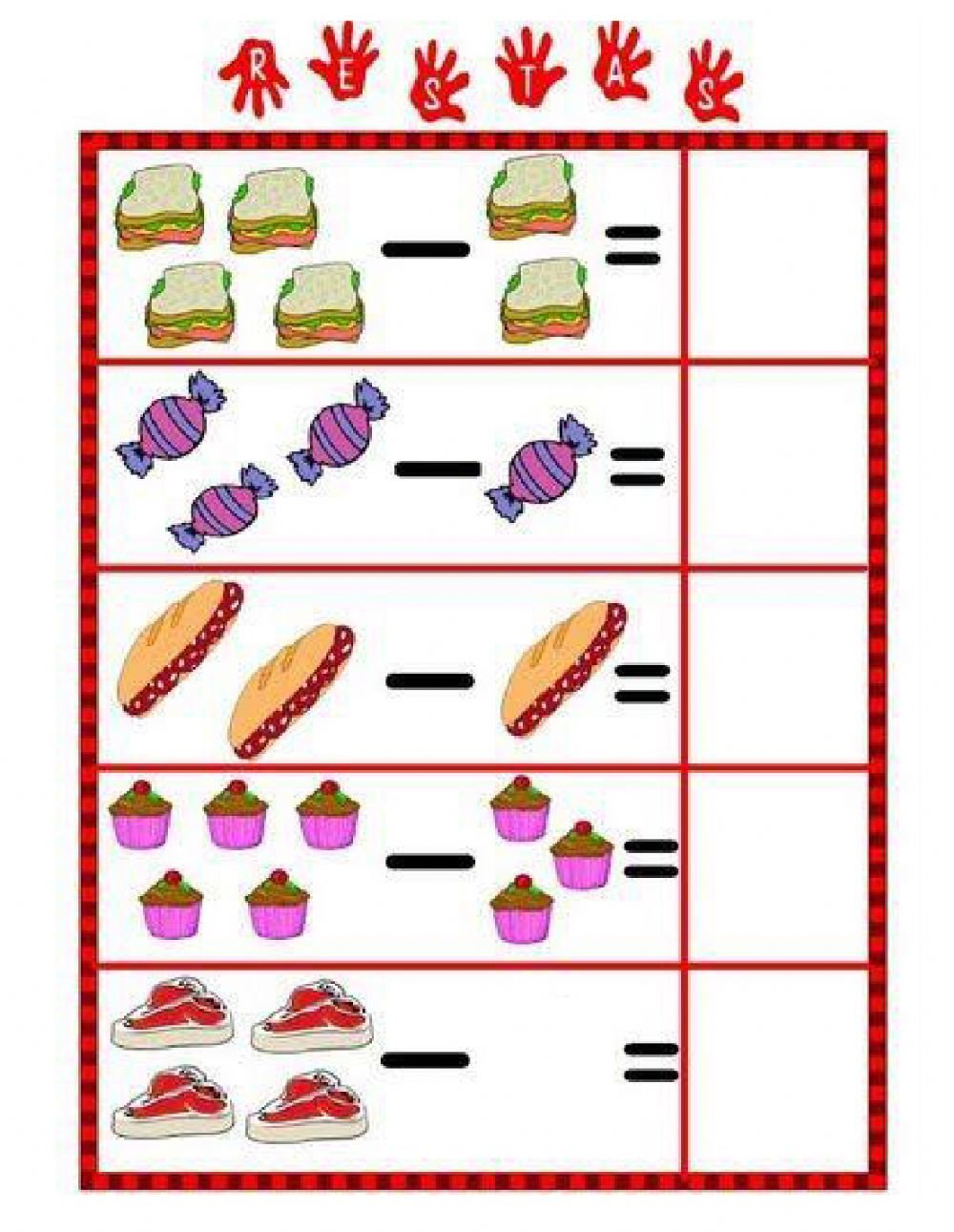 Математические карточки для детей