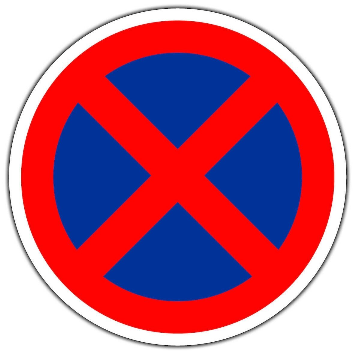 Дорожный знак стоянка запрещена