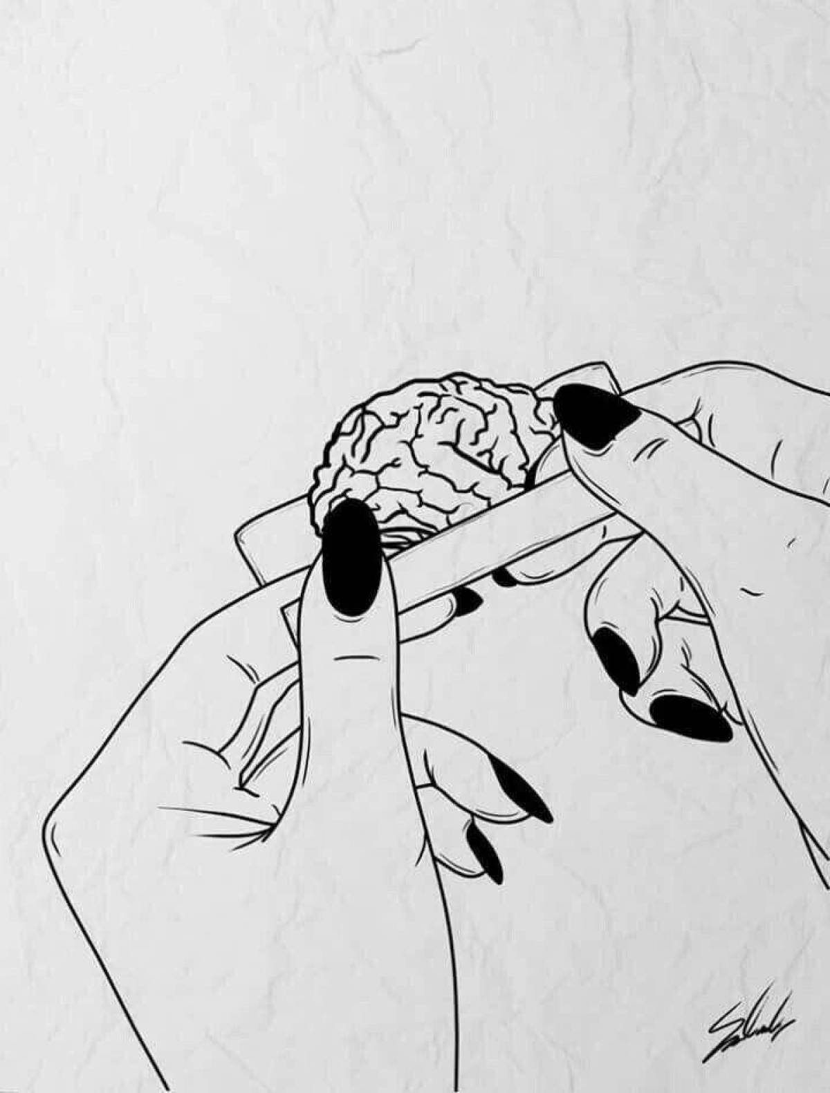 Черно белый коллаж