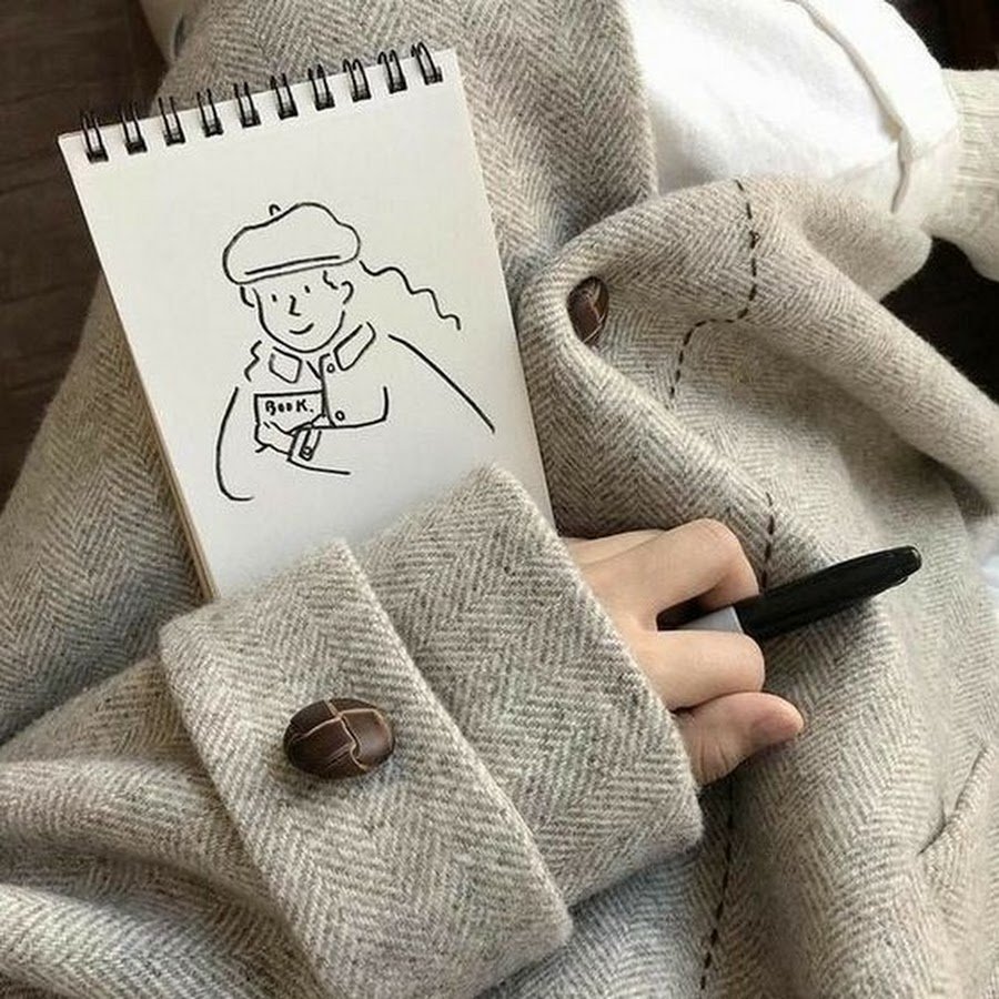 Рисунки маркером черным