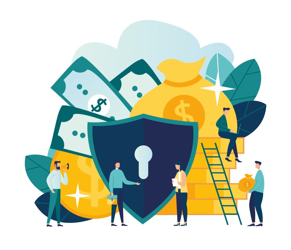 Человечек с щитом