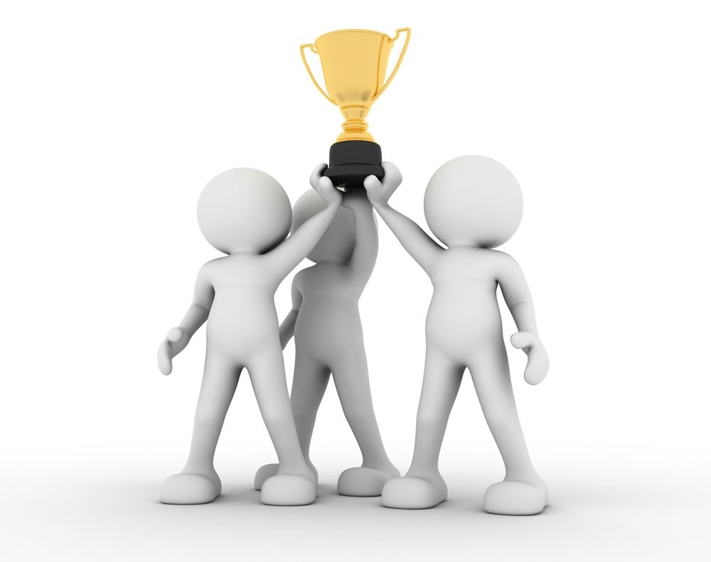 Команда победителей иллюстрация