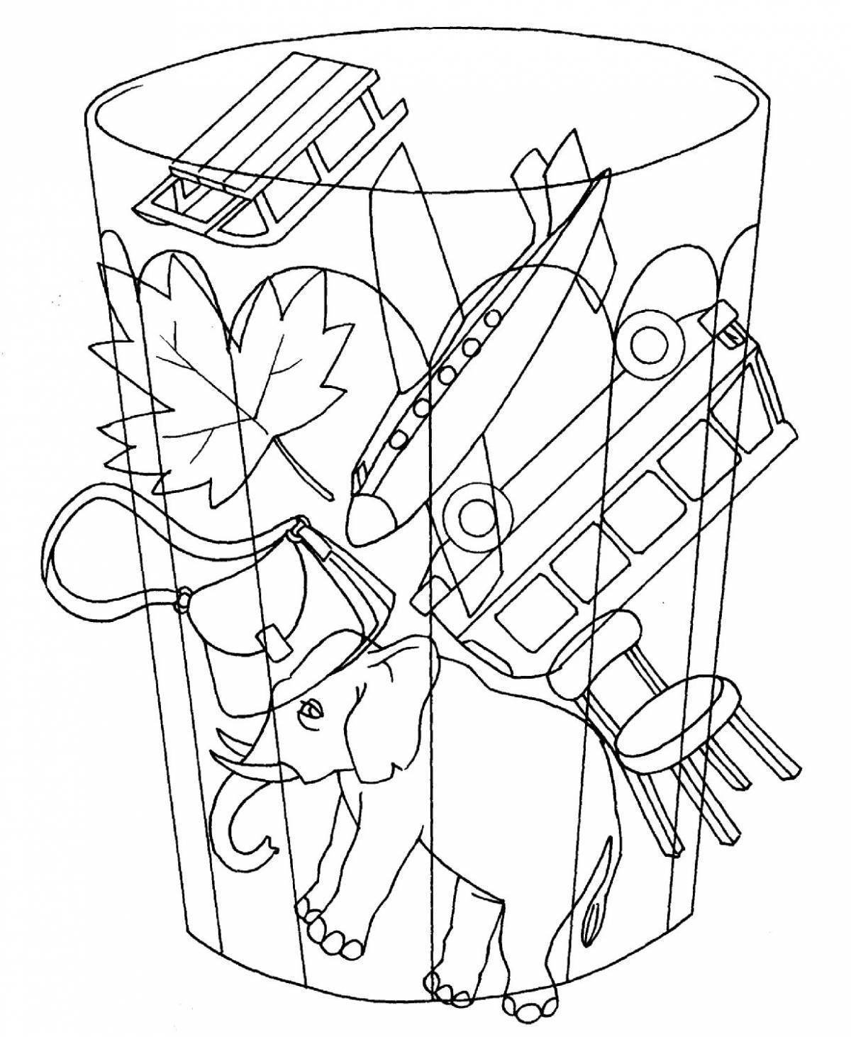 Наложенные предметы для дошкольников