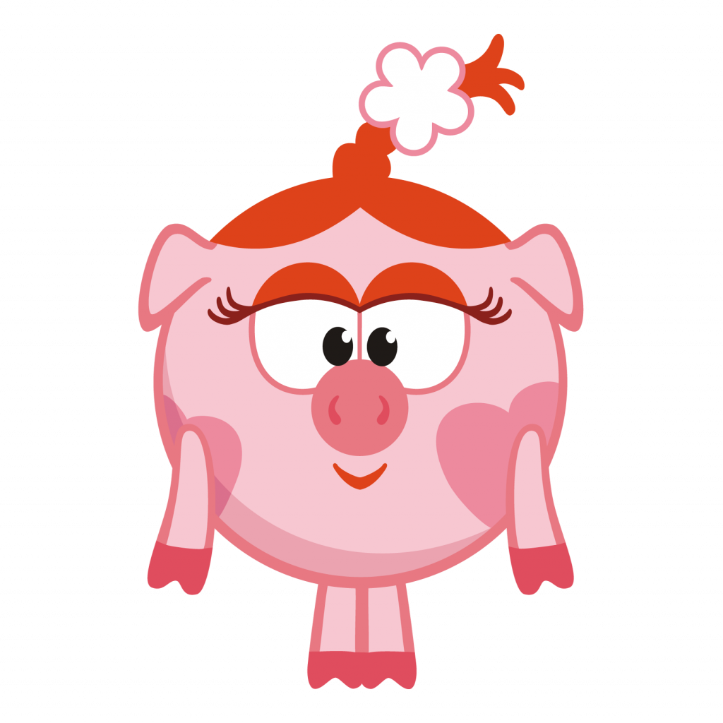 Герой мультика Смешарики Нюша