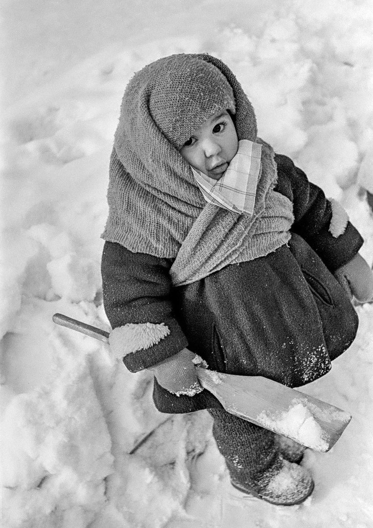 Советские дети зима