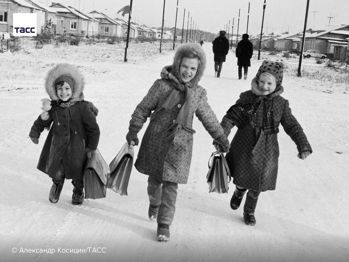 Советская детская зимняя одежда