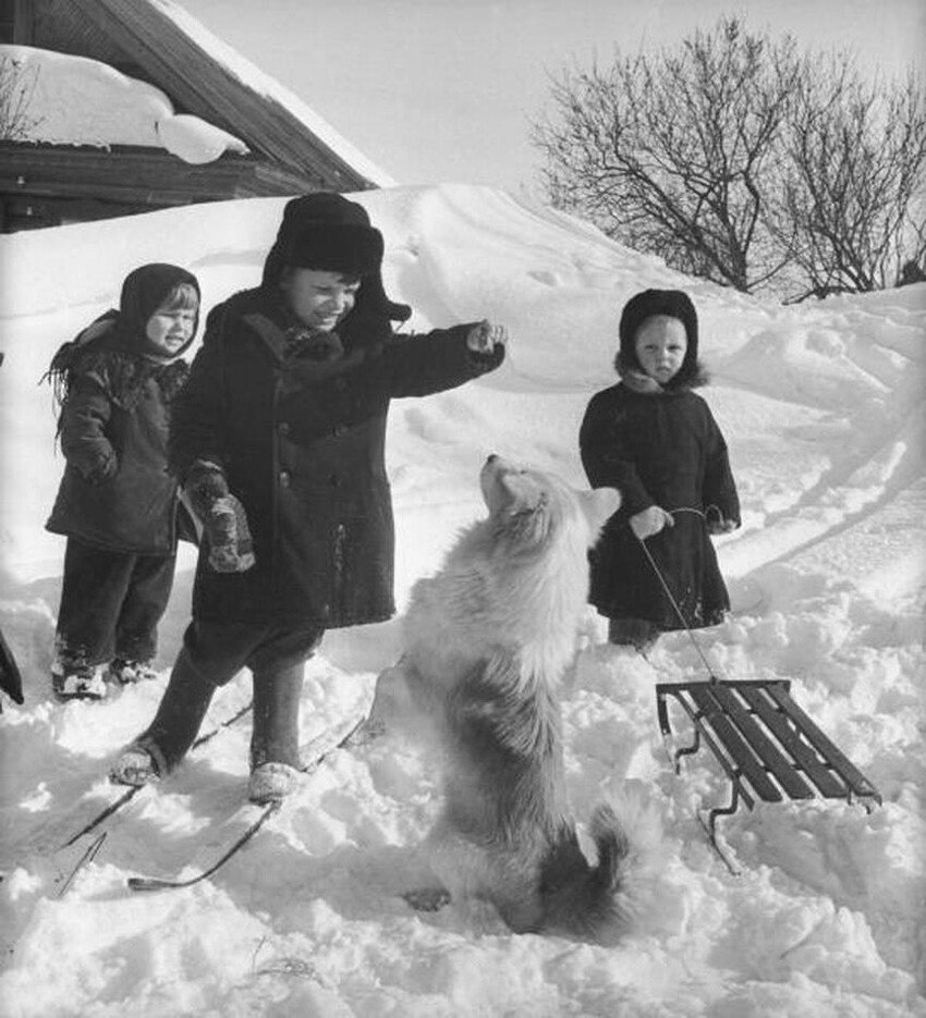 Советское детство зимой