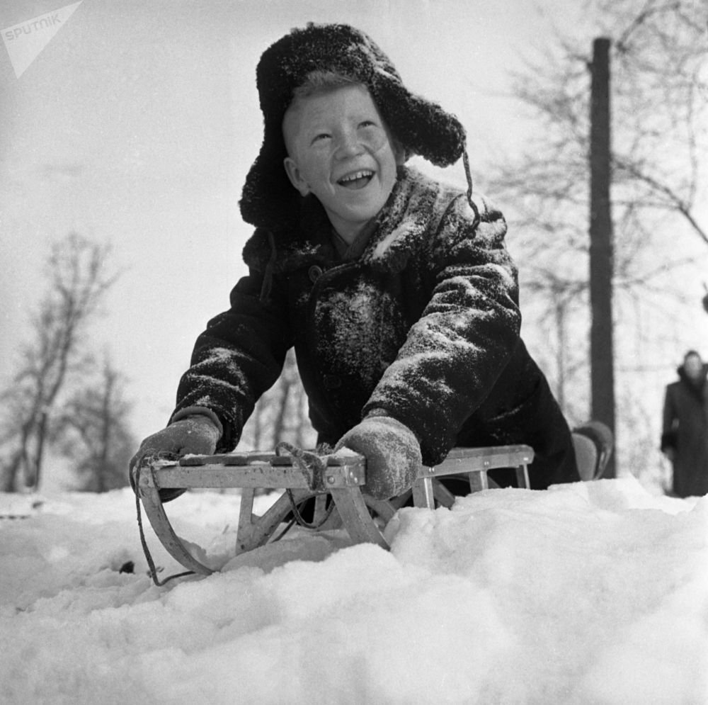 Советское детство зимой