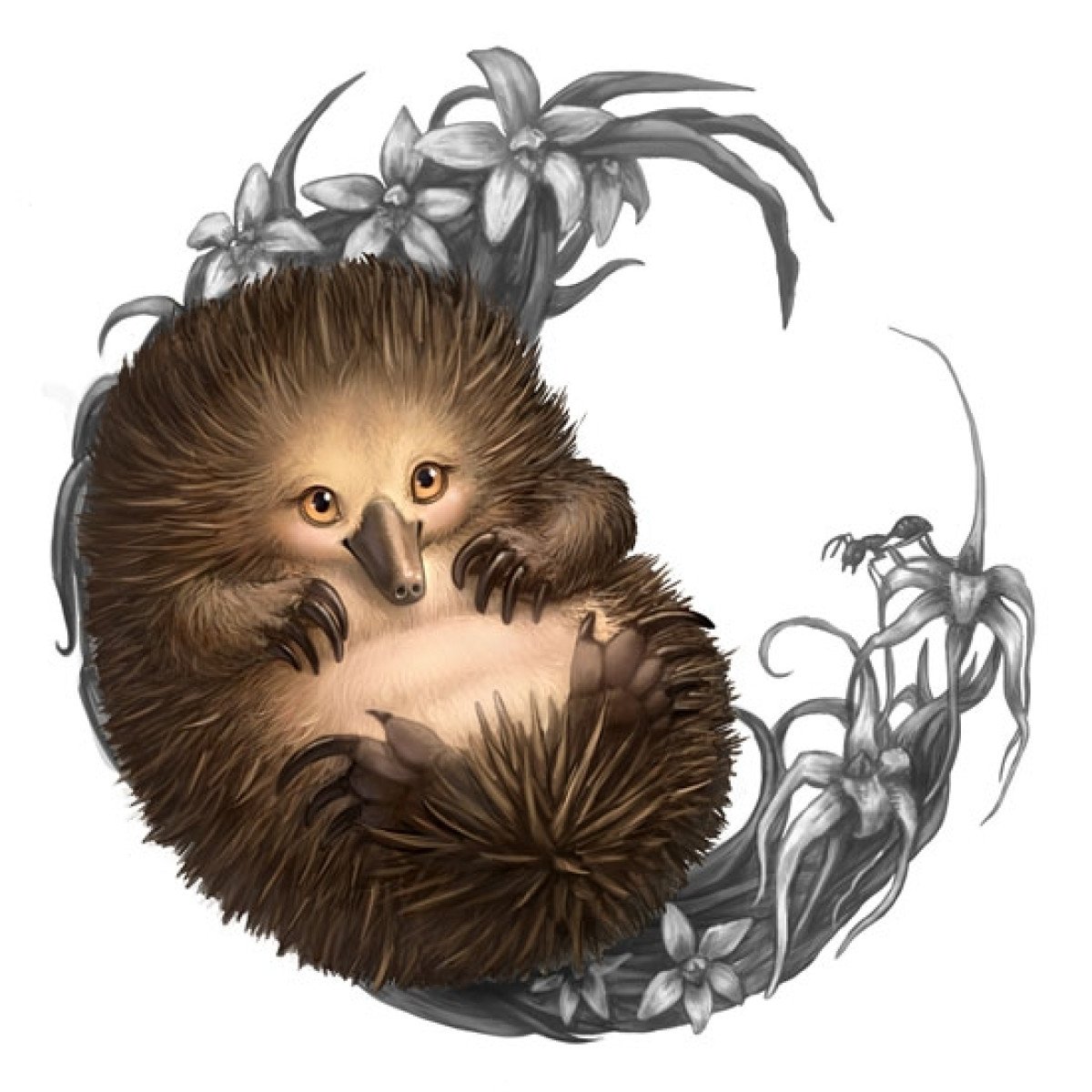 Милая ехидна арт