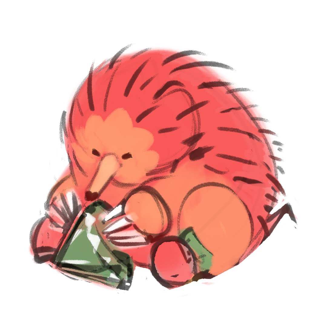 Австралийская ехидна когти