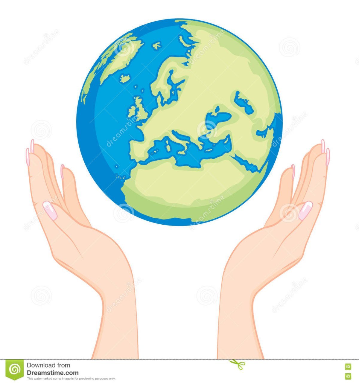 Ладони держащие земной шар