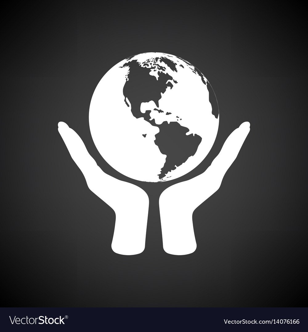 Логотип Планета в руках