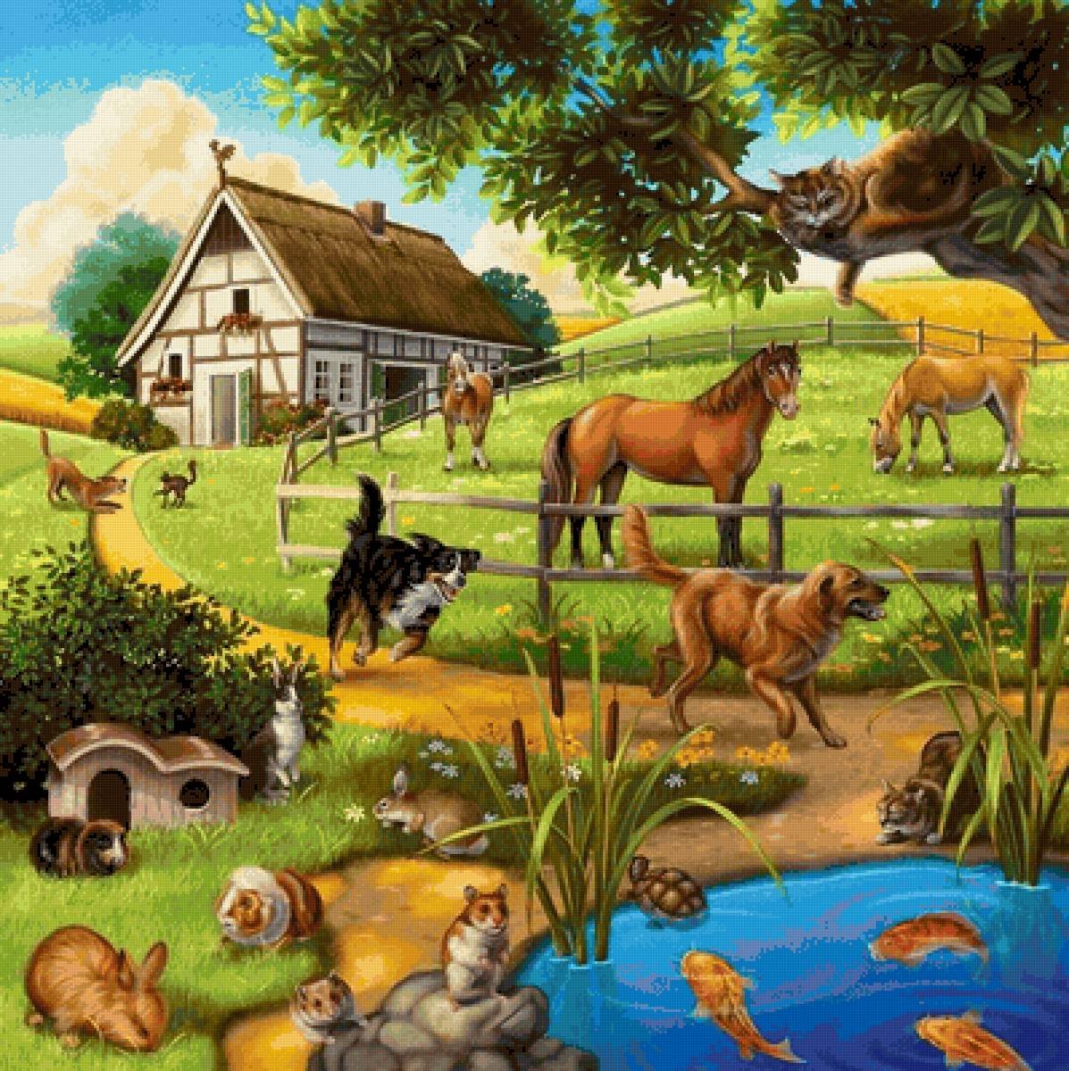 Ферма усадьба Скотный двор