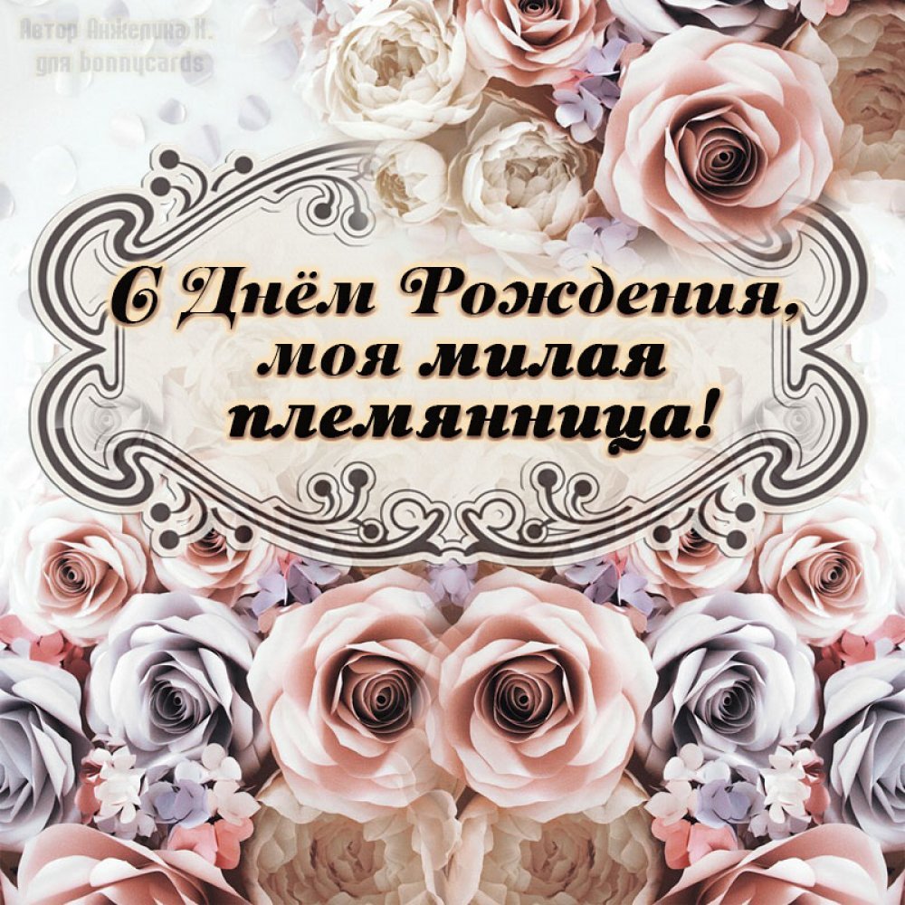 С днём рождения племяннице