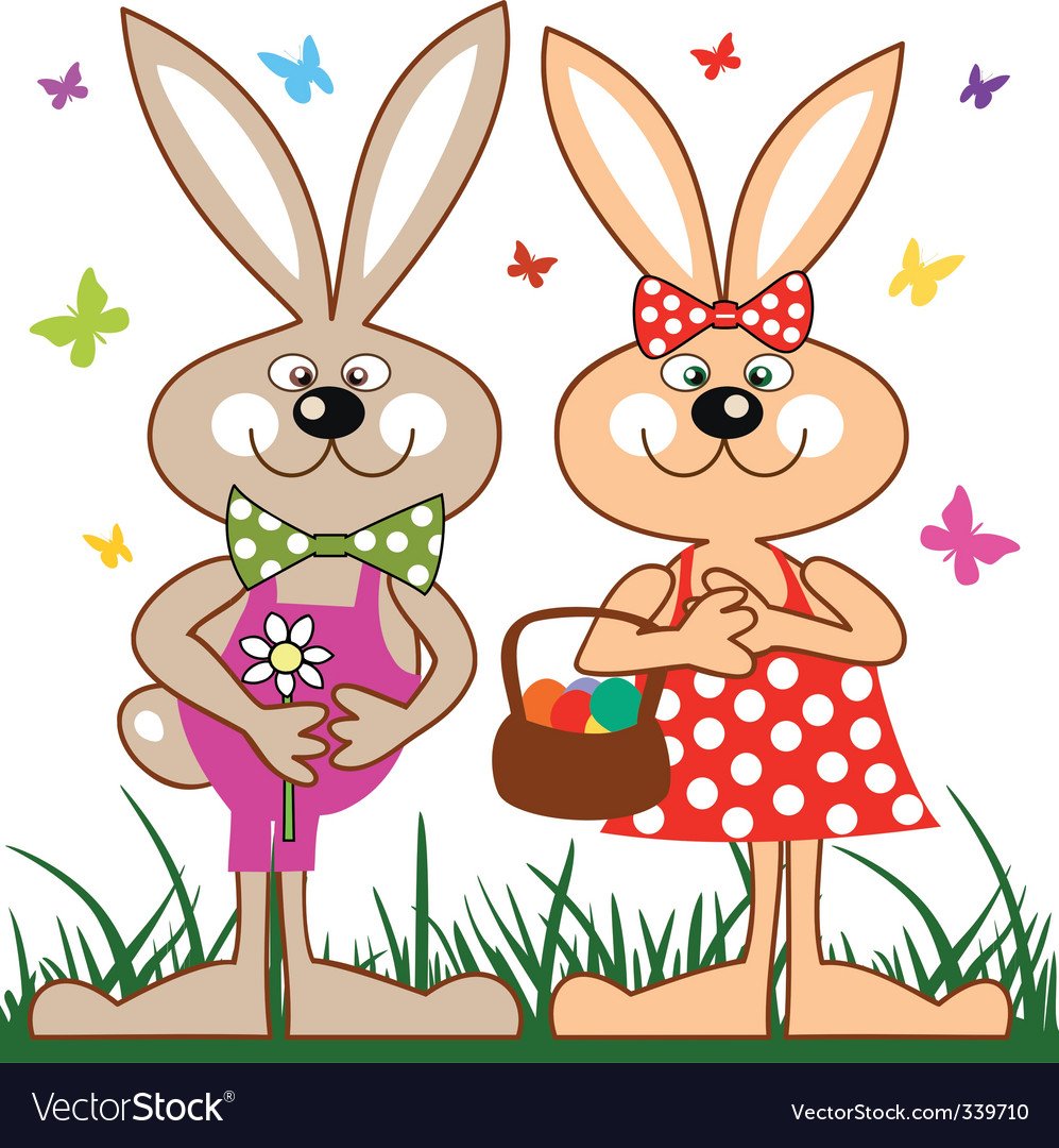 Влюбленные зайчики