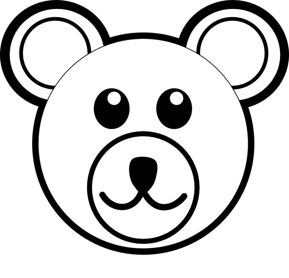 Контур головы медведя