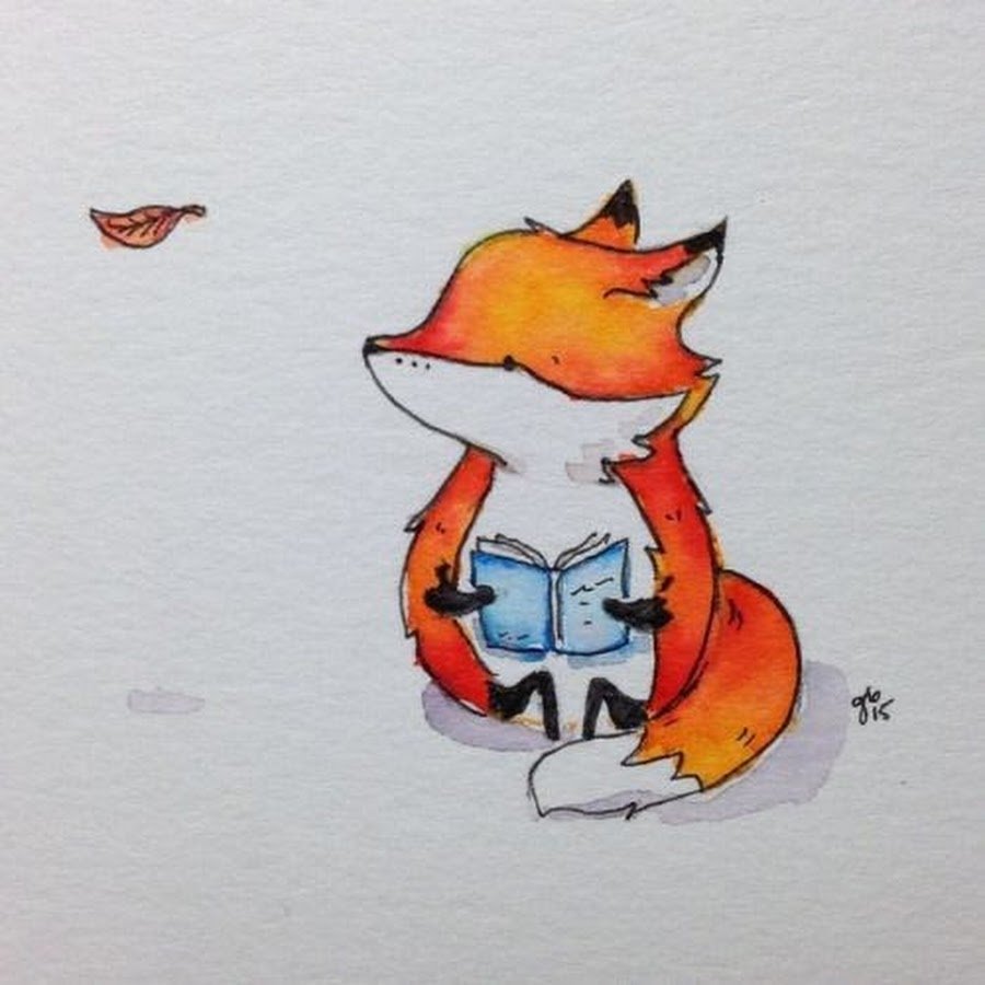 Лисенок для срисовки