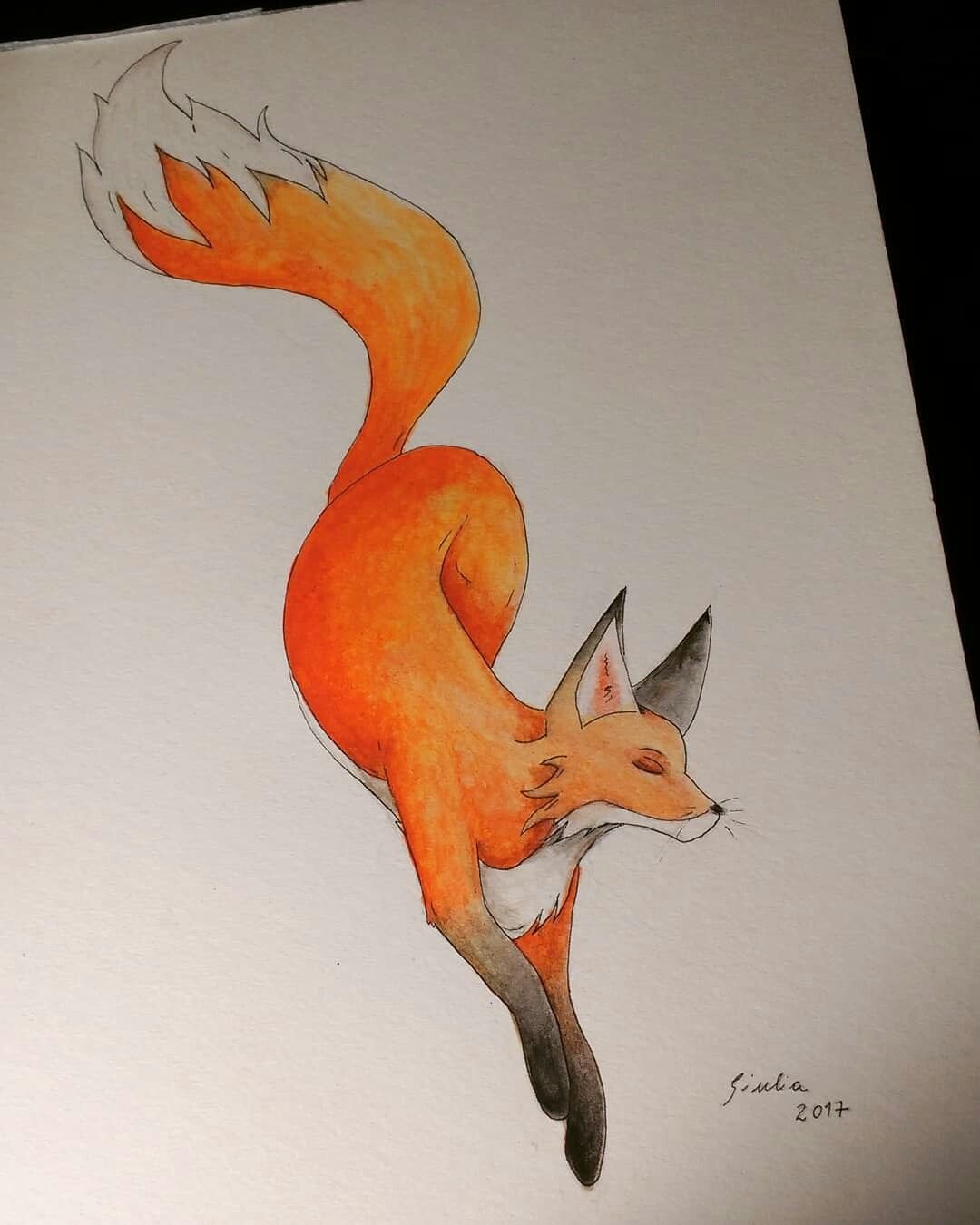 Кавайные Стикеры Лис