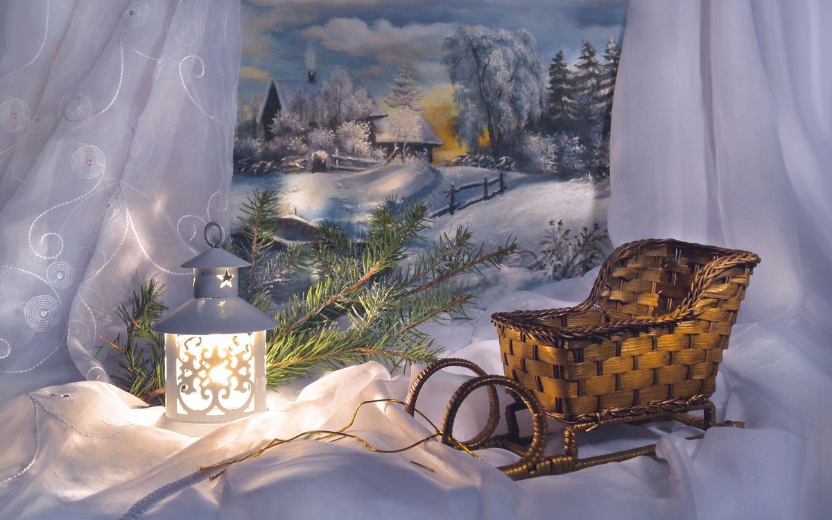 Тихого уютного зимнего вечера