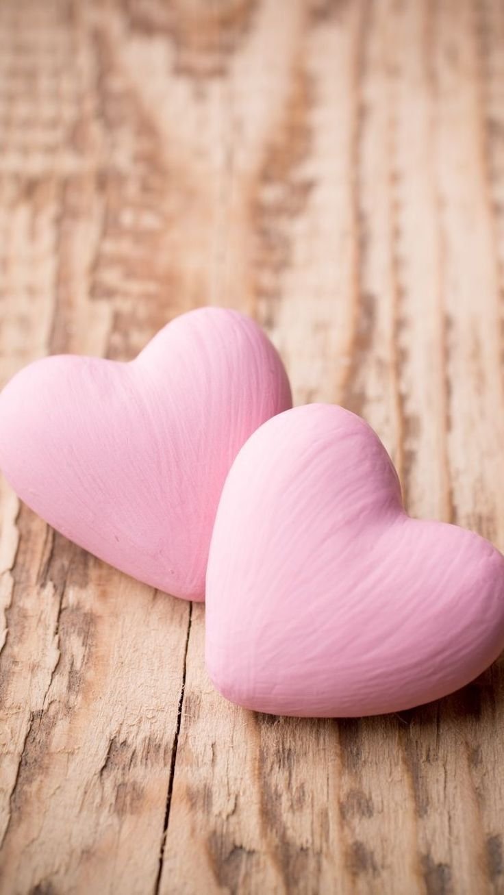 Красивые розовые сердечки