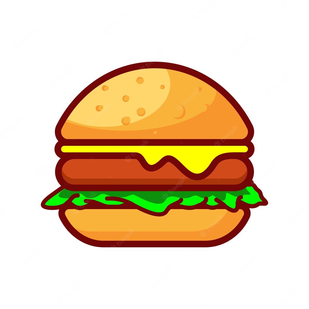 Гамбургер вектор вид сбоку