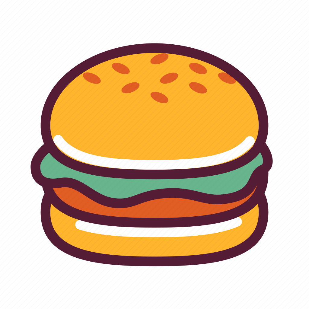 Гамбургер мультяшный