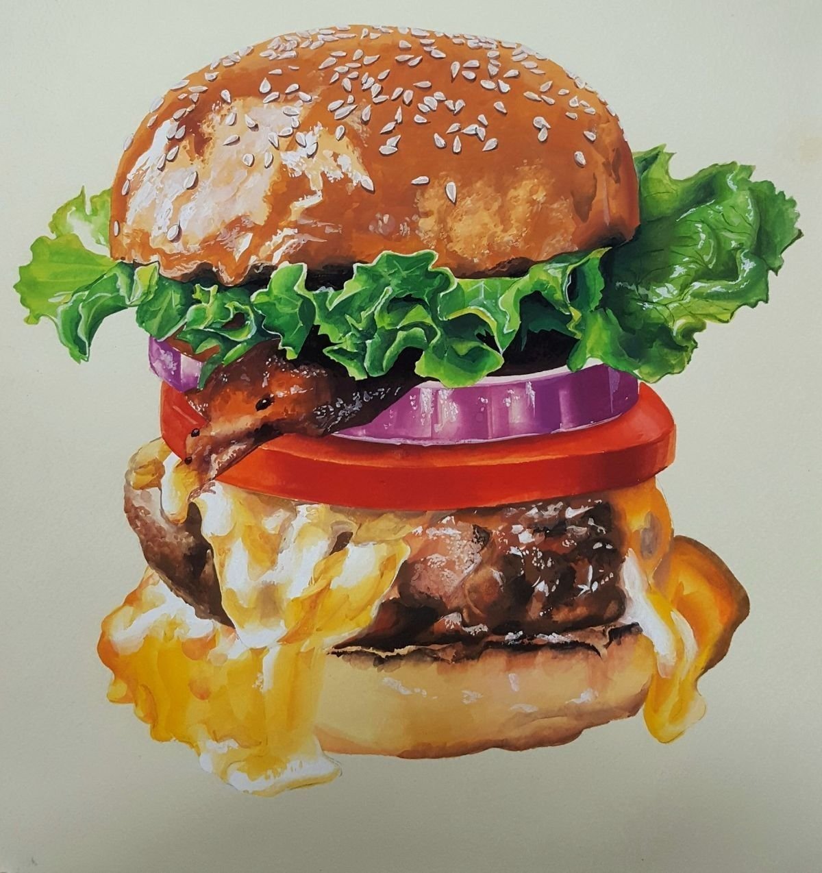 Нарисовать бургер