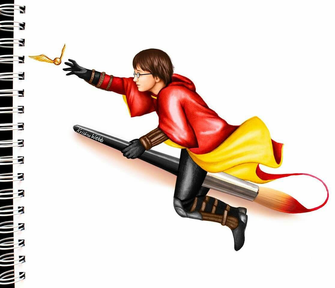 Гарри Поттер квиддич рисунок