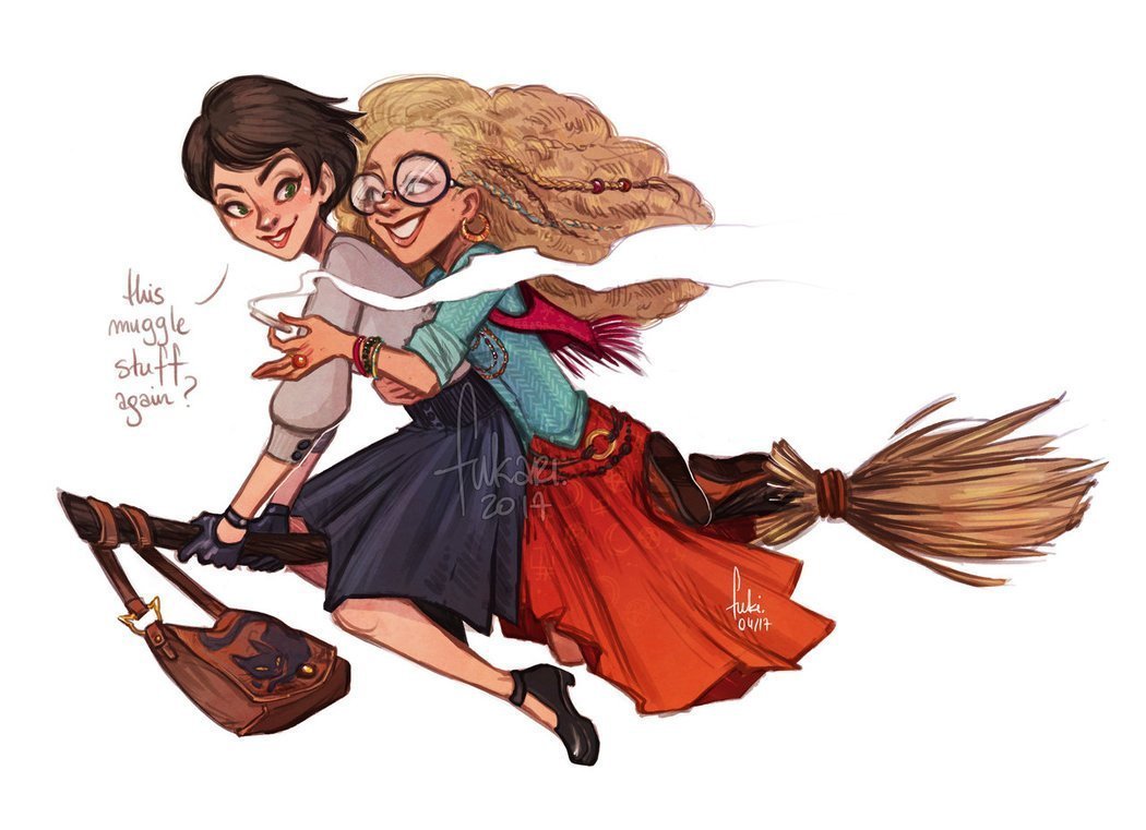 Гарри Поттер полет на метле