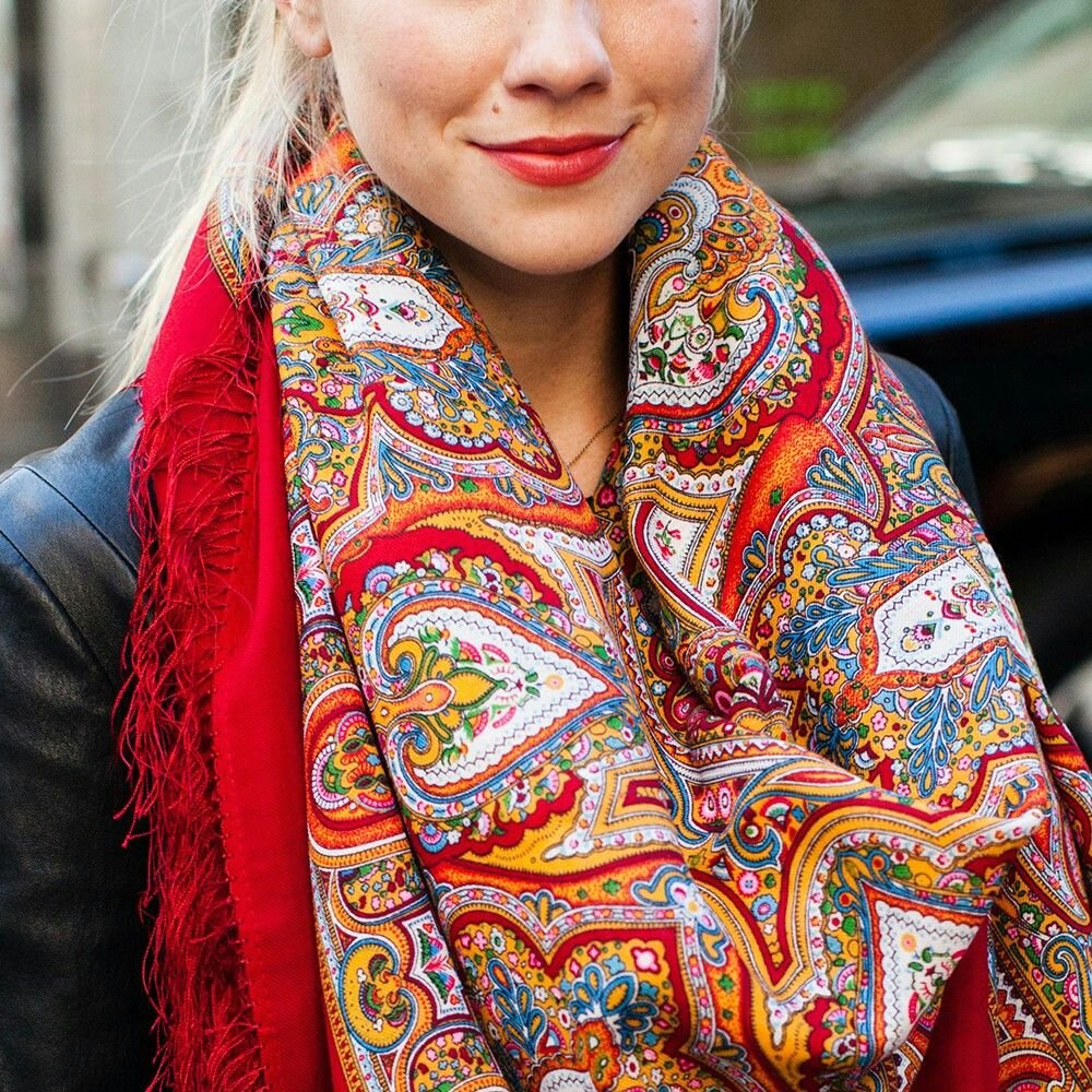 Павлопосадский платок Галина