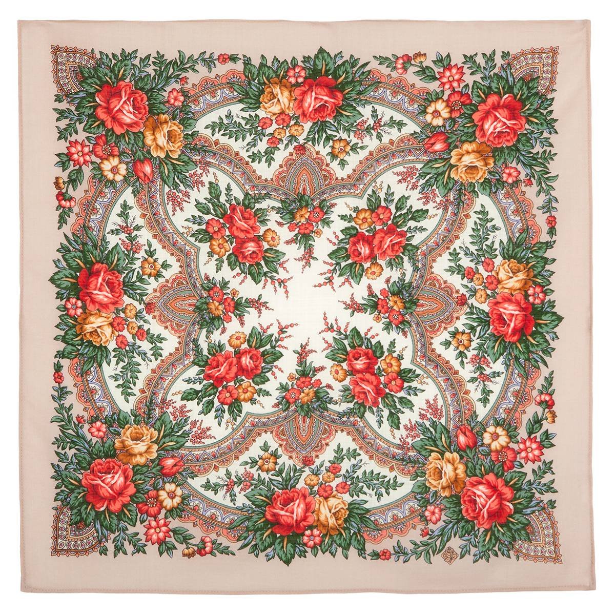 Павлопосадский платок Лучезарный