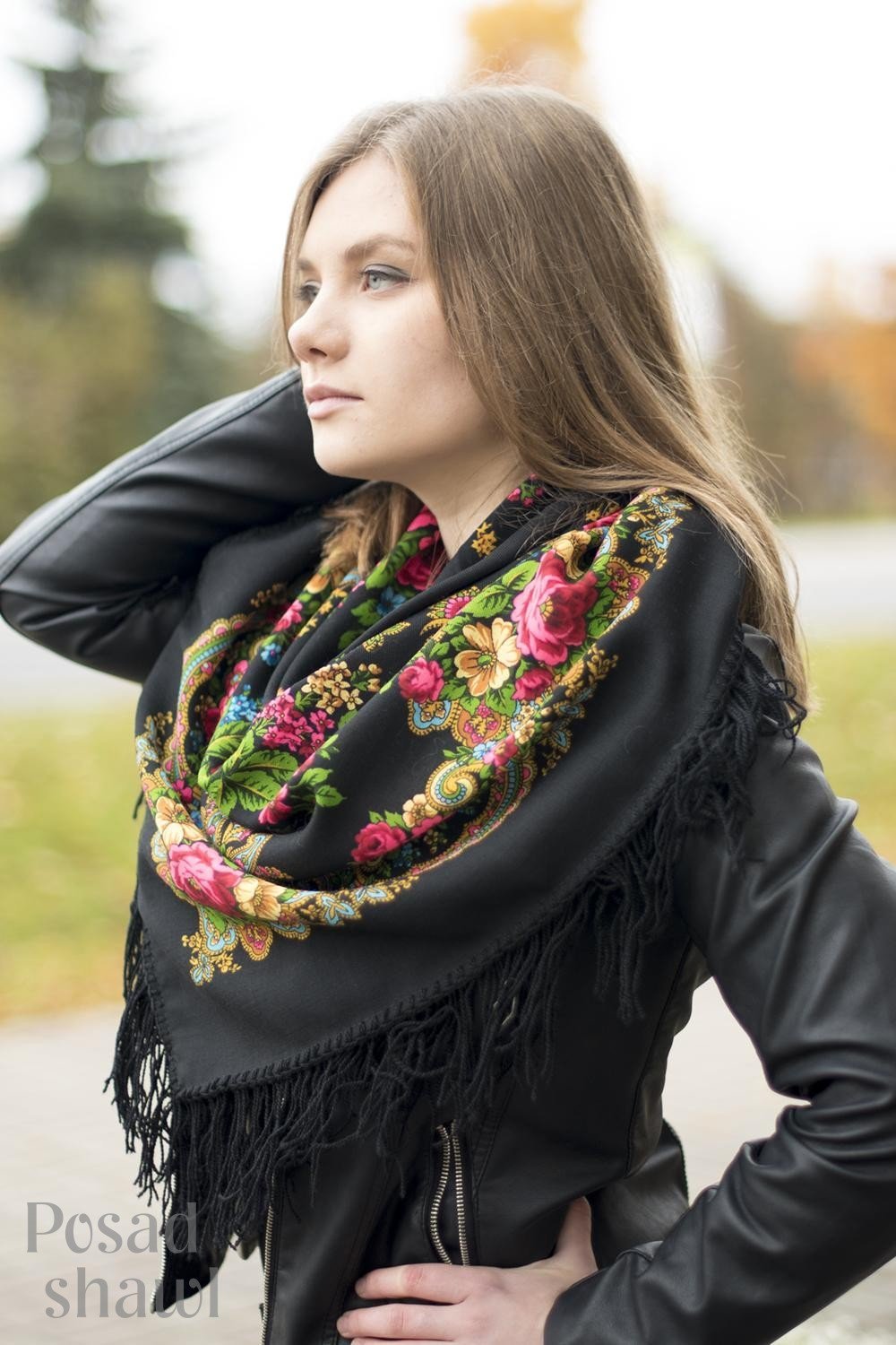 Павлопосадский платок незнакомка