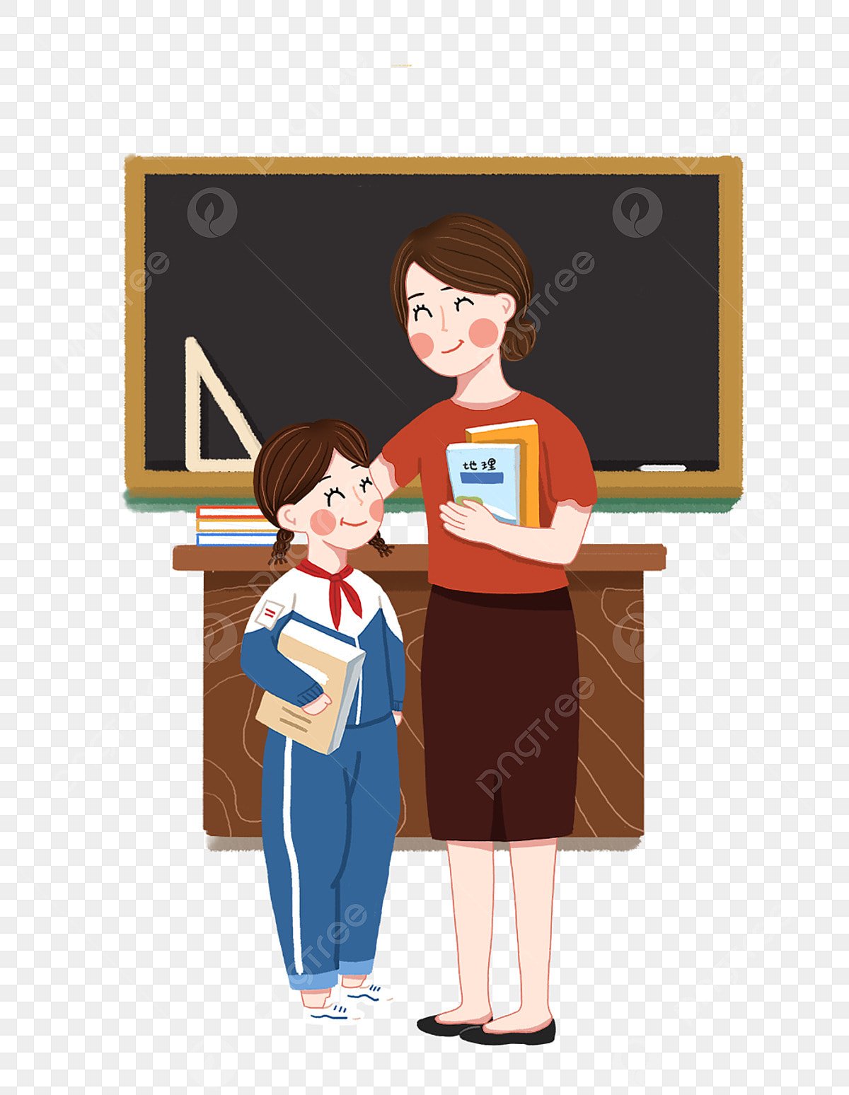 Учитель и ученик иллюстрация