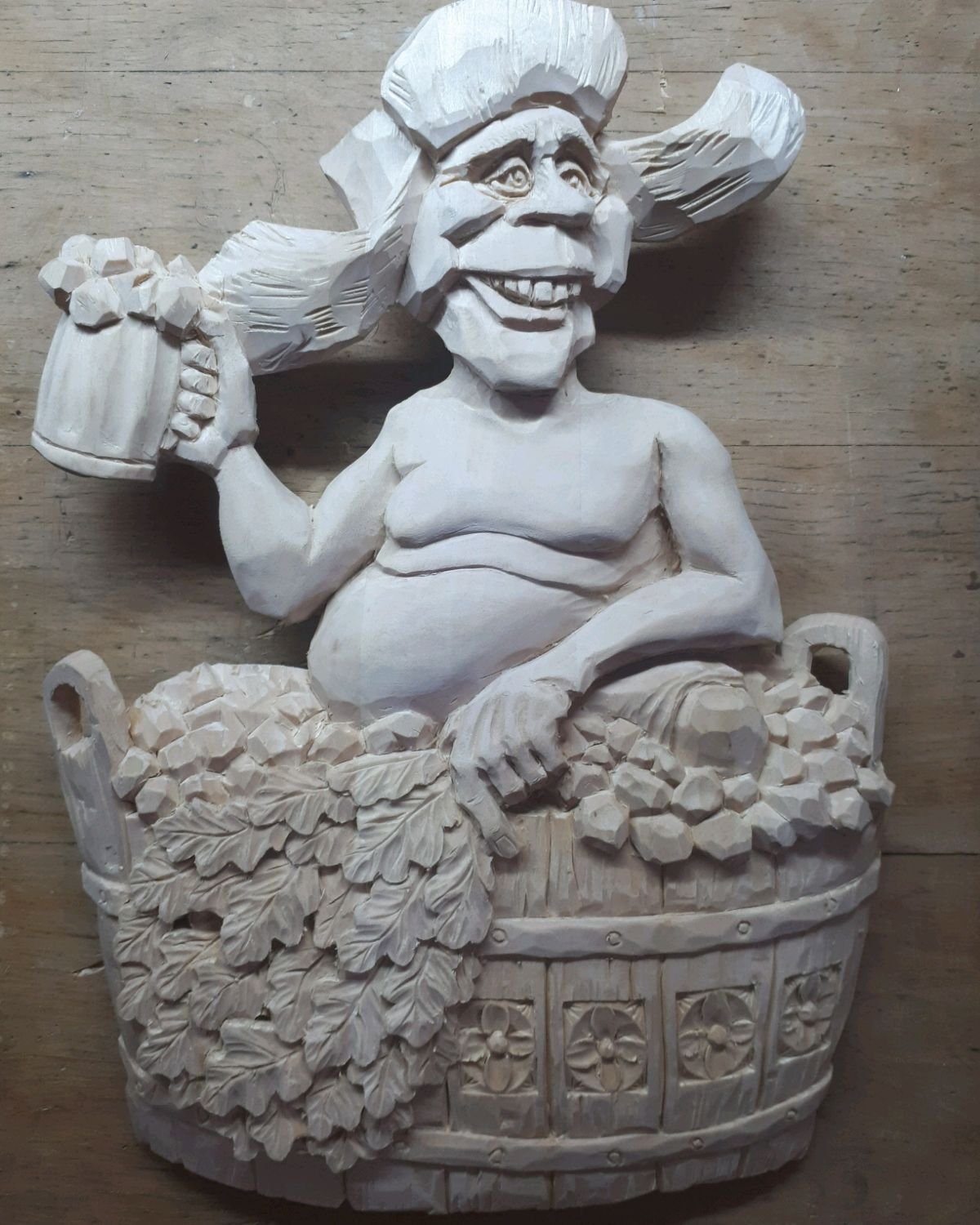 Табличка 2-слойная "с легким паром" (листики)