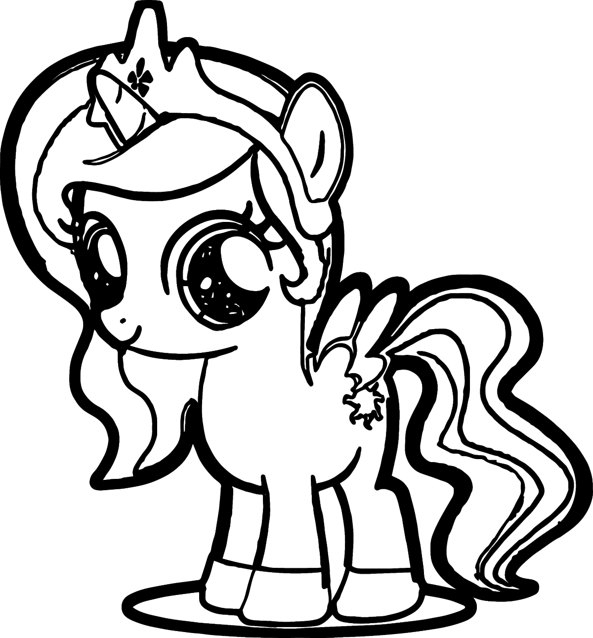 Раскраска мой маленький пони Рарити