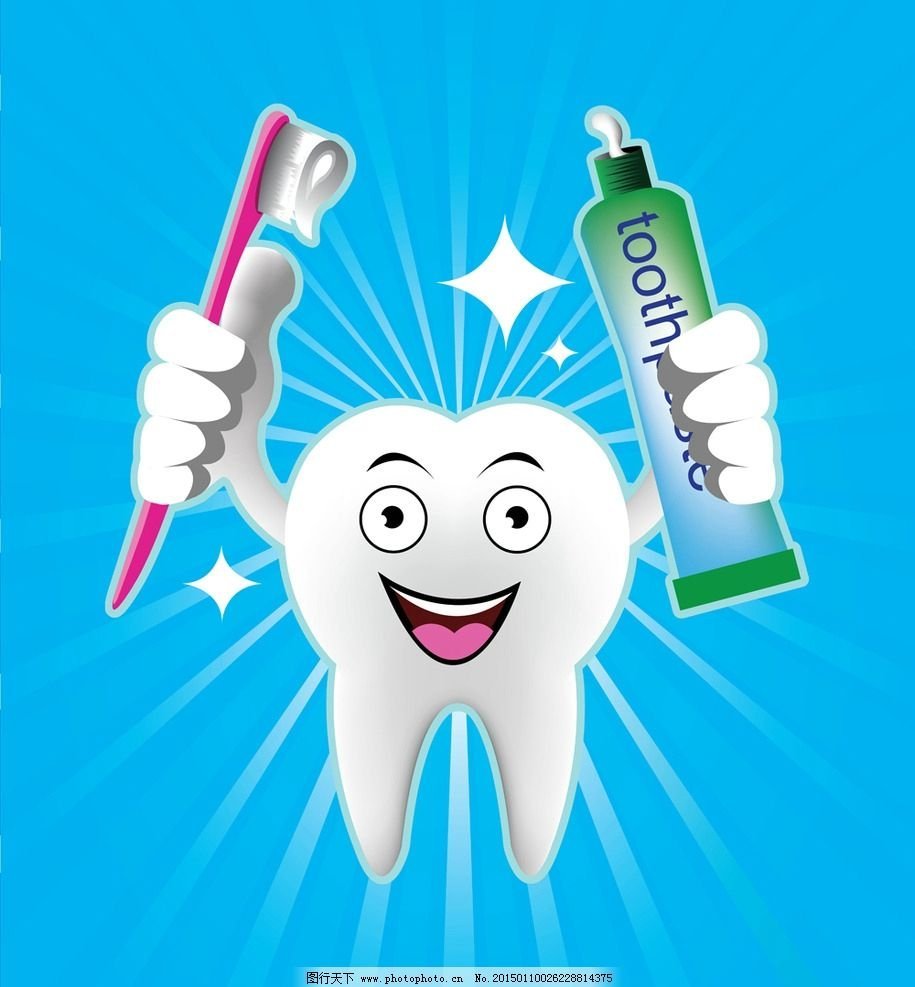 Зубик с зубной щеткой