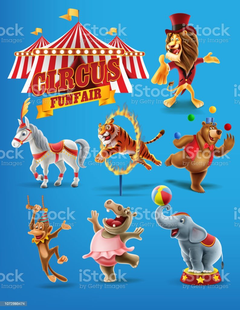 Цирковые животные картинки