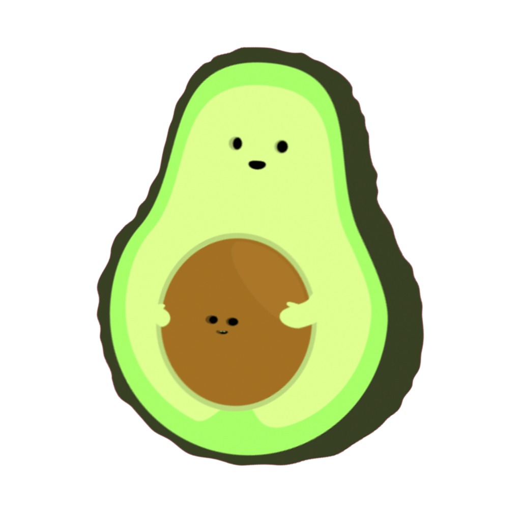 Наклейки "авокадо"