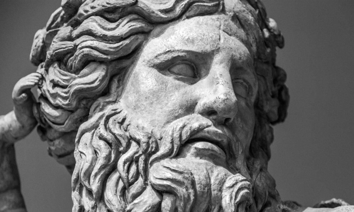 Зевс Бог древней Греции рисунок