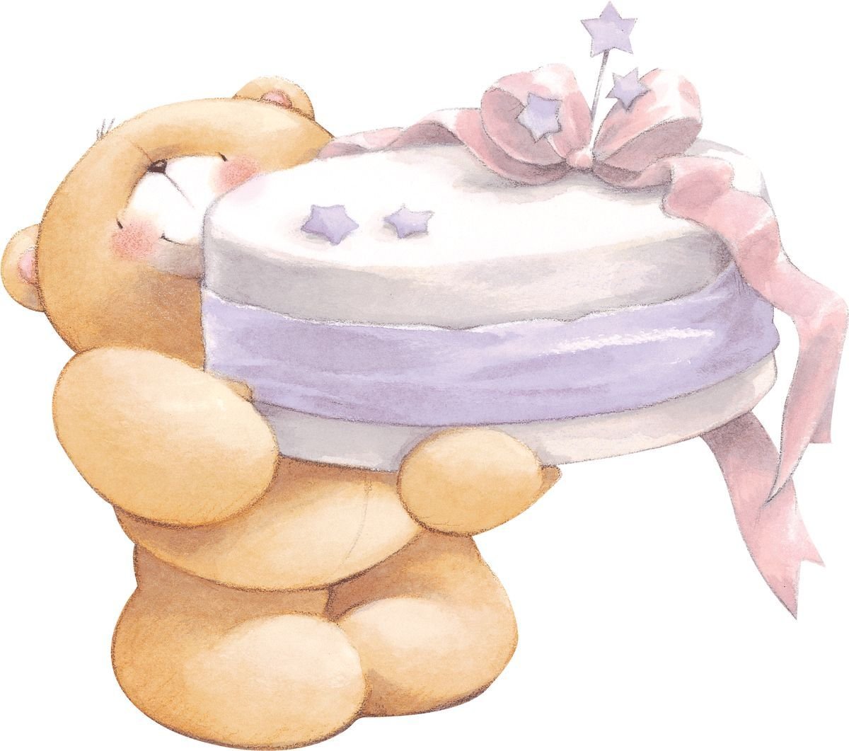 Милый мишка с тортиком