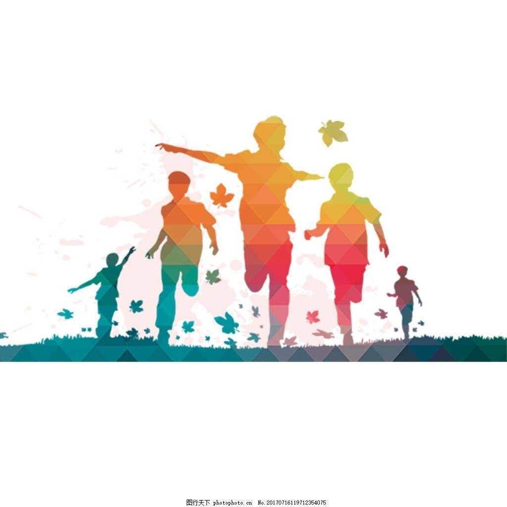 Фон спортивная семья