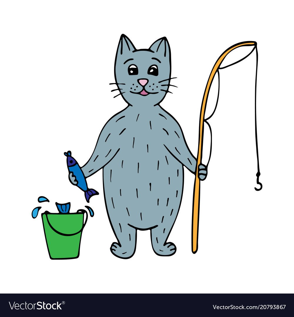 Коты на рыбалке