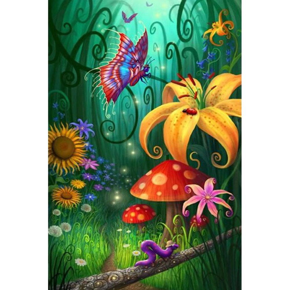 Цветы мультяшные