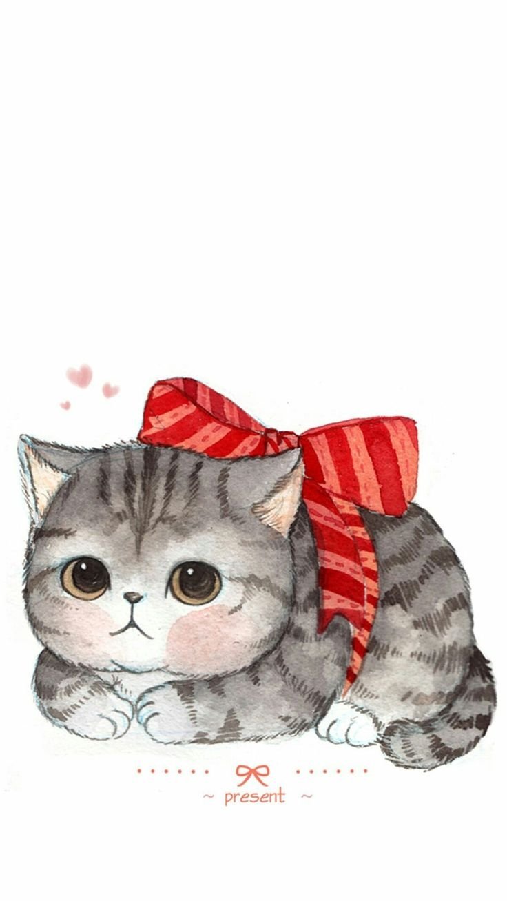 Милые котики мультяшные